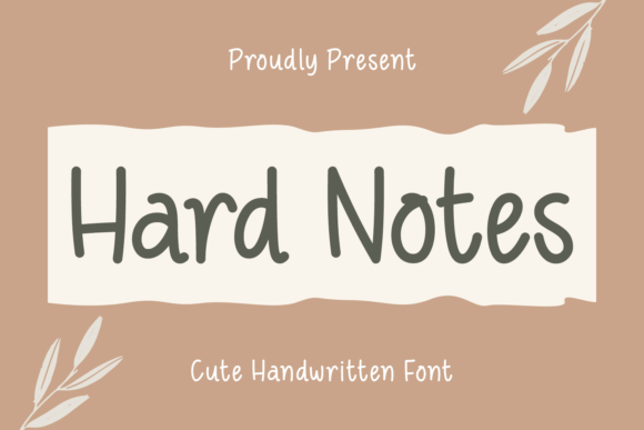 Hard Notes Font - Featured Image
