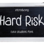 Hard Risk Font - Featured Image
