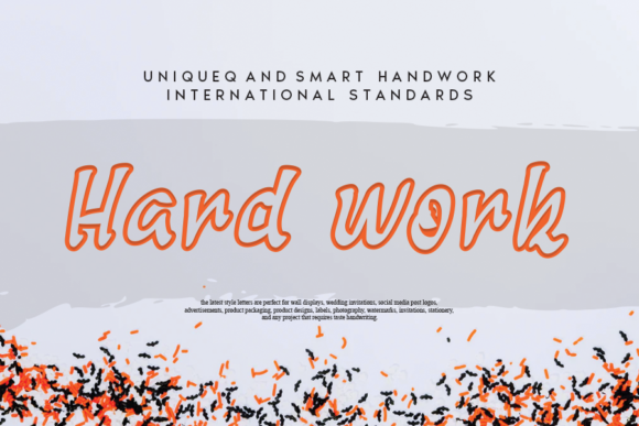 Hard Work Font - Featured Image