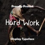 Hard Work Font - Featured Image