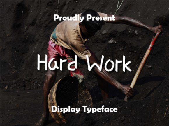 Hard Work Font - Featured Image