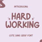 Hard Working Font - Featured Image