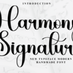Harmony Signature Font - Featured Image