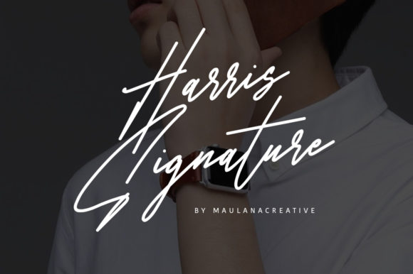 Harris Signature Font - Featured Image