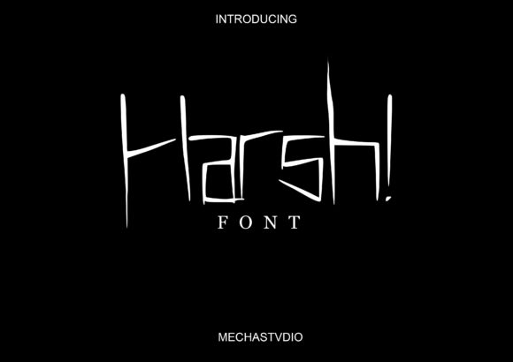 Harsh Font - Featured Image