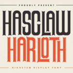 Hasclaw Harloth Font - Featured Image