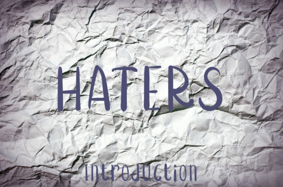 Haters Font - Featured Image