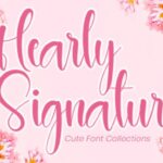 Hearly Signature Font - Featured Image