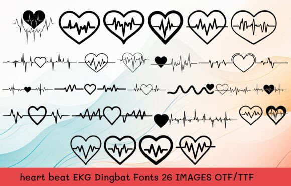 Heart Beat Ekg Font - Featured Image