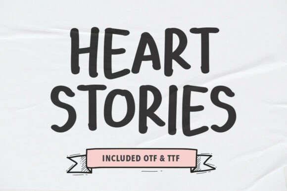 Heart Stories Font - Featured Image