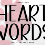 Heart Words Font - Featured Image