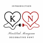 Heartlink Monogram Font - Featured Image
