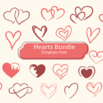 Hearts Bundle Font - Featured Image