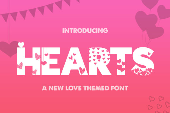 Hearts Font - Featured Image