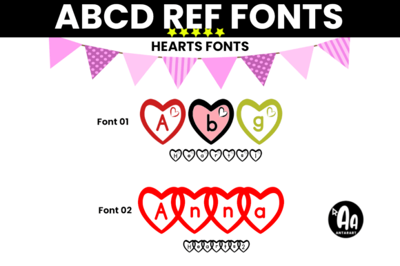 Hearts Font - Featured Image