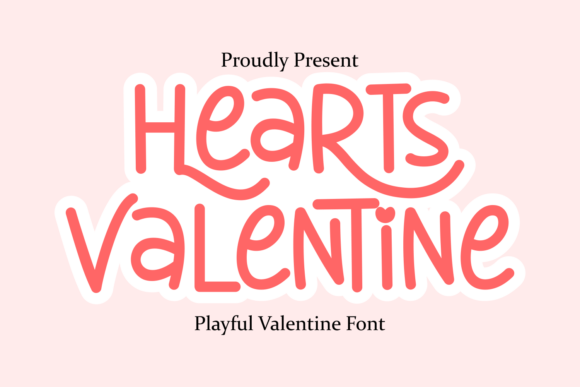 Hearts Valentine Font - Featured Image