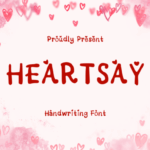 Heartsay Font - Featured Image