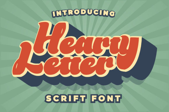 Hearty Letter Font - Featured Image