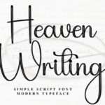 Heaven Writing Font - Featured Image