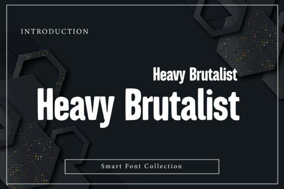 Heavy Brutalist Font - Featured Image