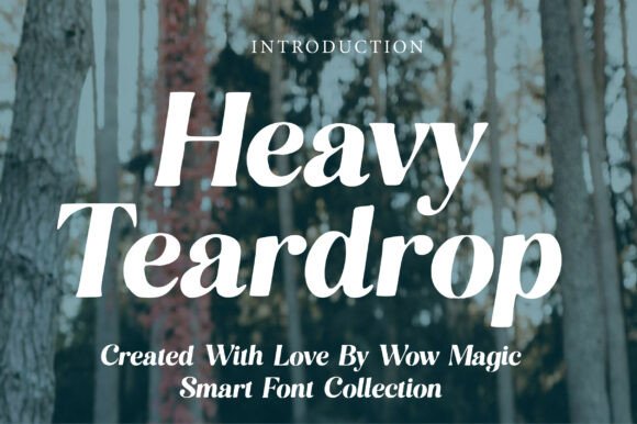 Heavy Teardrop Font - Featured Image
