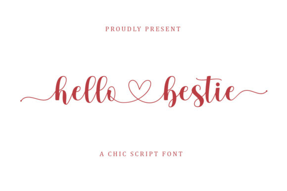Hello Bestie Font - Featured Image