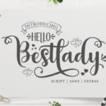 Hello Bestlady Font - Featured Image
