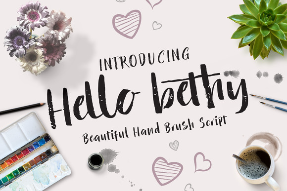 Hello Bethy Font - Featured Image