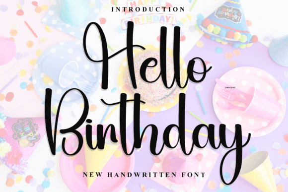 Hello Birthday Font - Featured Image
