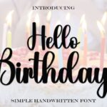 Hello Birthday Font - Featured Image