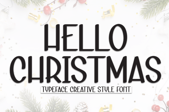 Hello Christmas Font - Featured Image