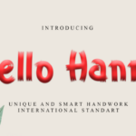Hello Hanny Font - Featured Image