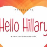 Hello Hillary Font - Featured Image