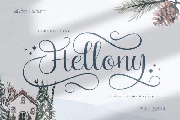 Hellony Font - Featured Image
