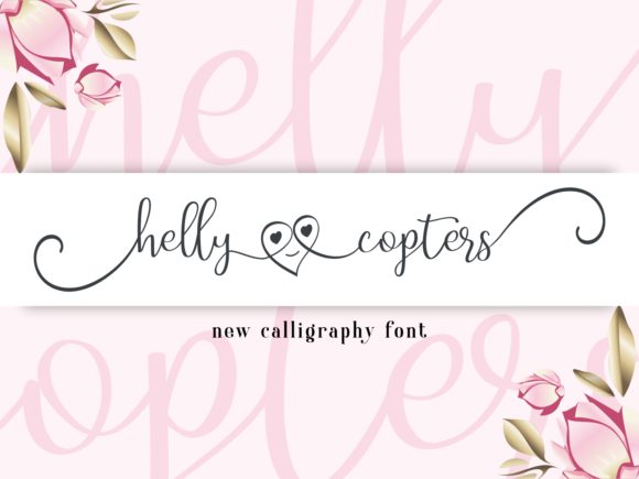 Helly Copters Font - Featured Image