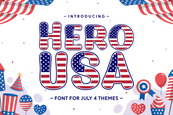 Hero Usa Font - Featured Image