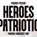 Heroes Patriotic Font - Featured Image