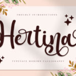 Hertina Script Font - Featured Image