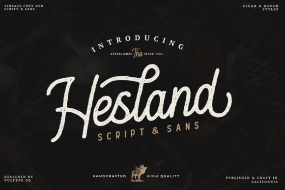 Hesland Font - Featured Image