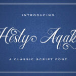 Hesty Aqaky Font - Featured Image