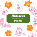 Hibiscus Doodle Font - Featured Image