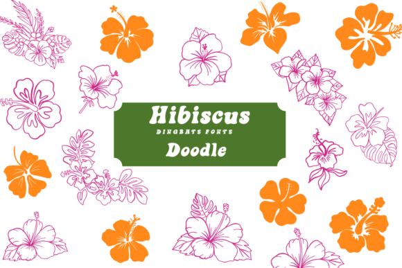 Hibiscus Doodle Font - Featured Image
