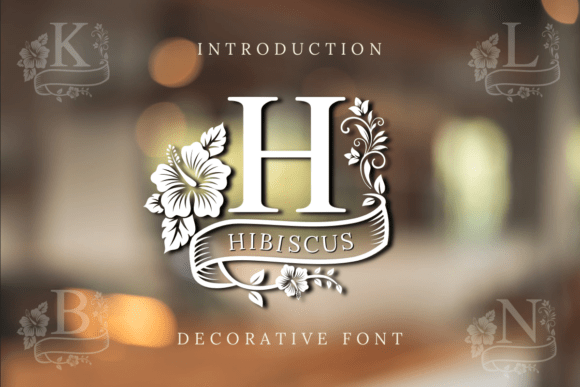 Hibiscus Monogram Font - Featured Image