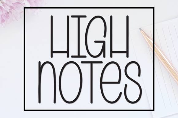 High Notes Font - Featured Image