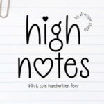 High Notes Font - Featured Image